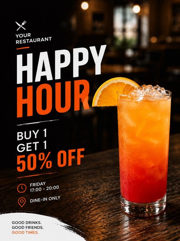 Happy hour — Bar